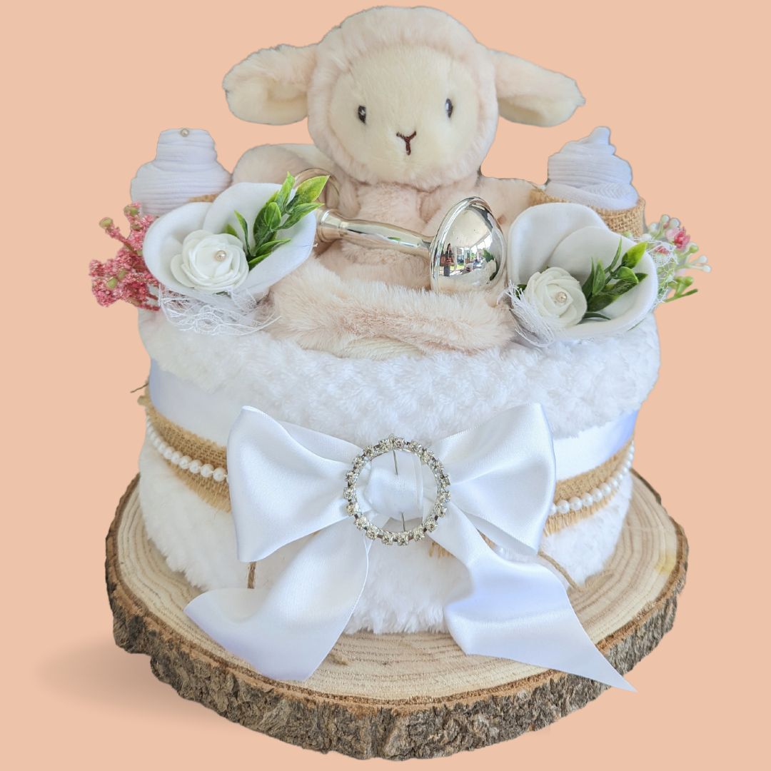 Baby Shower Gift - Keepsake Nappy Cake