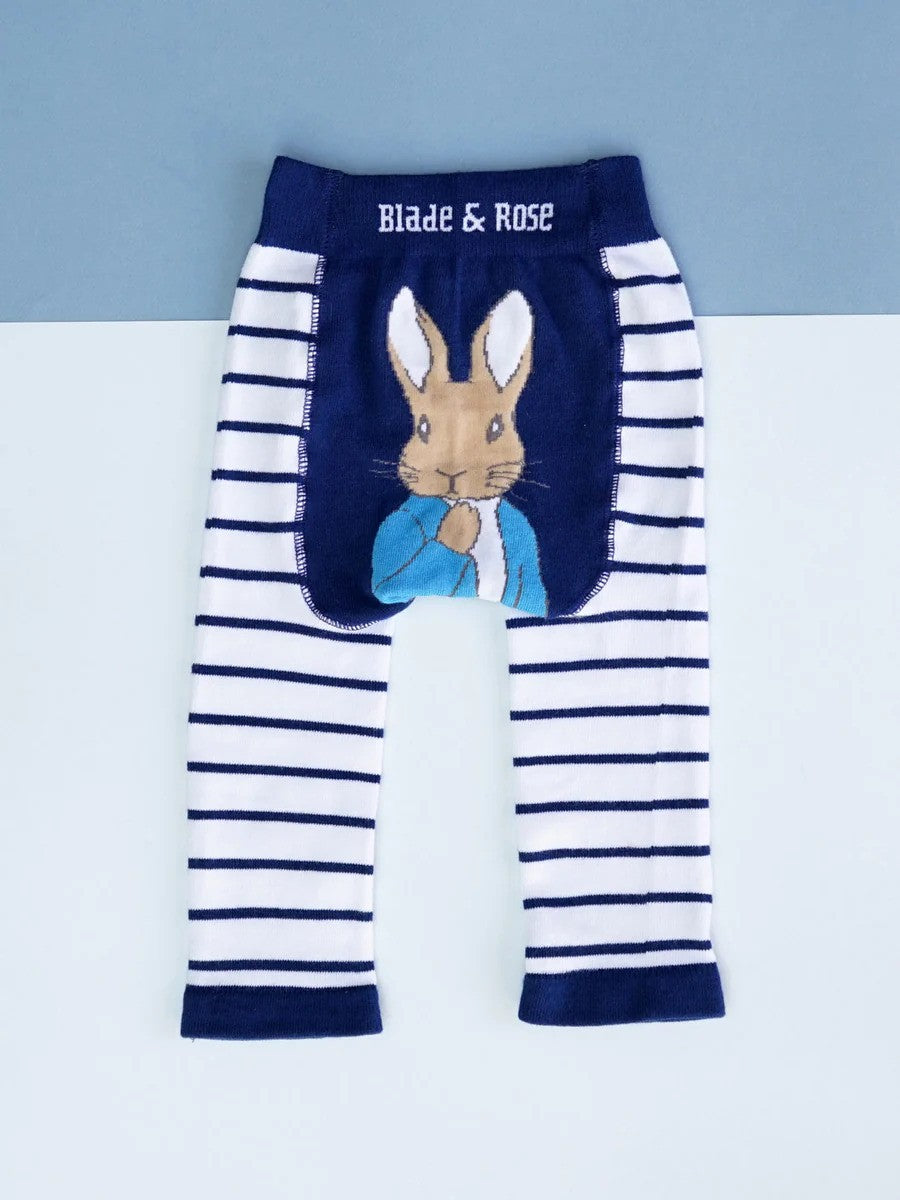 Baby Clothing 'Peter Rabbit' Navy Striped Leggings