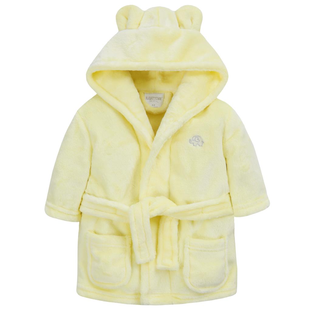 Personalisable Dressing Gown with Cute Ears - Yellow