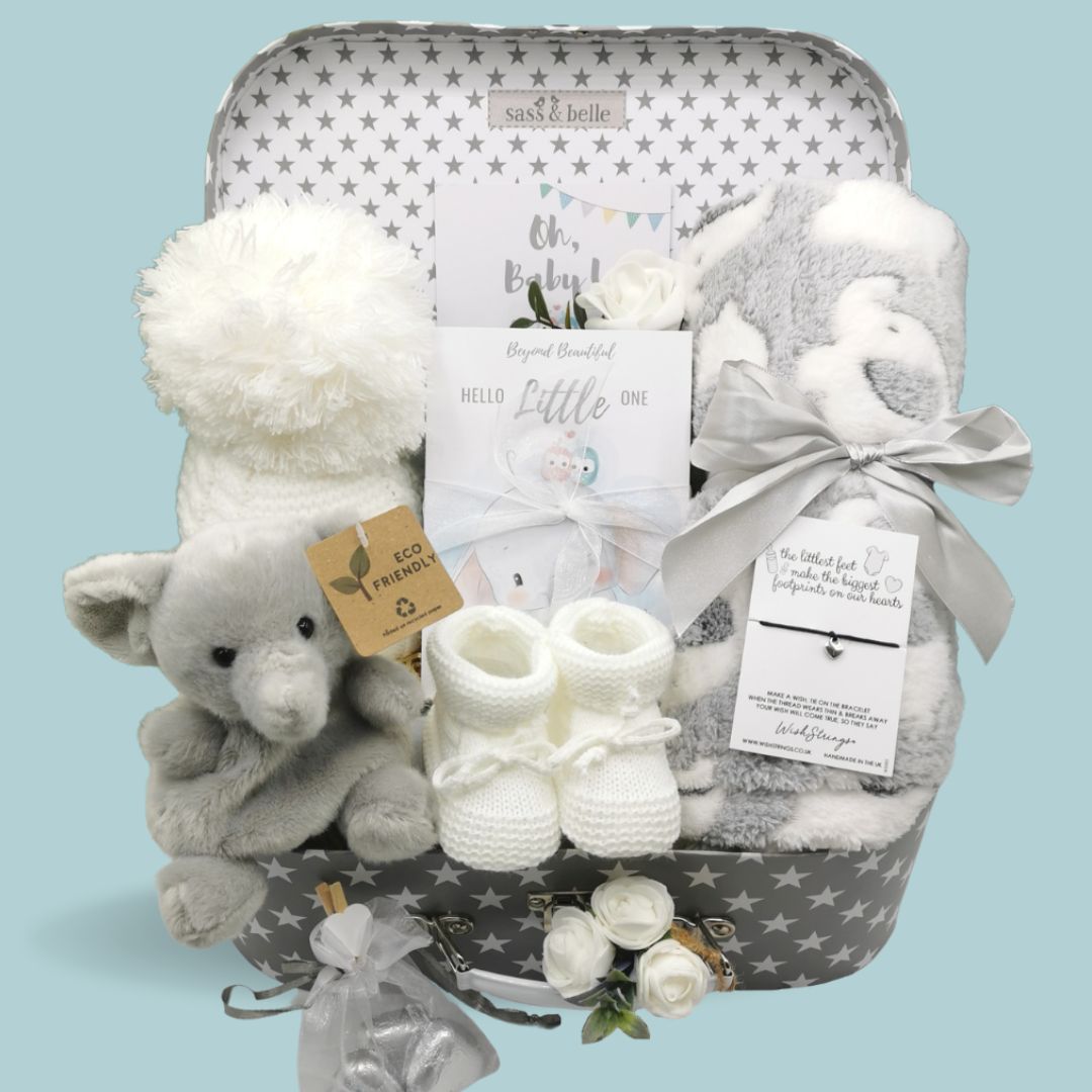 Baby Shower Hamper - Elephant Wishes Keepsake