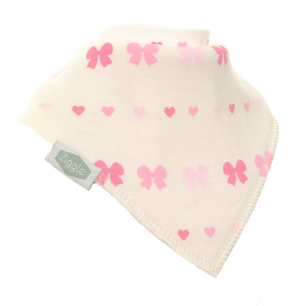 Hearts and Bows Bandana Bib