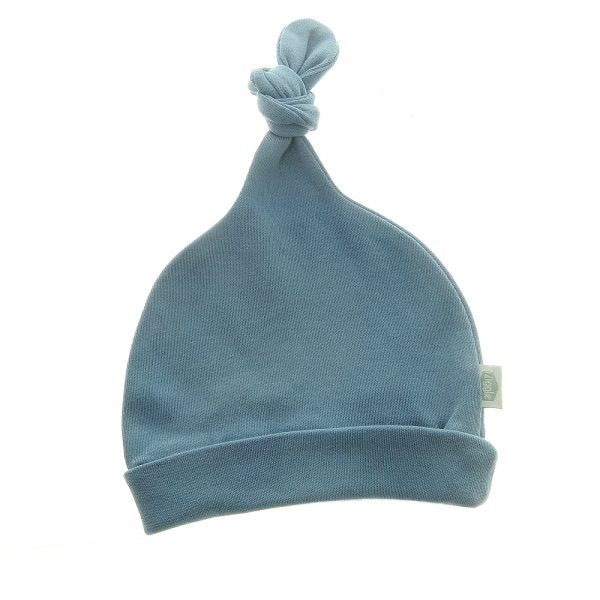 Riviera Blue Knotted Baby Hat