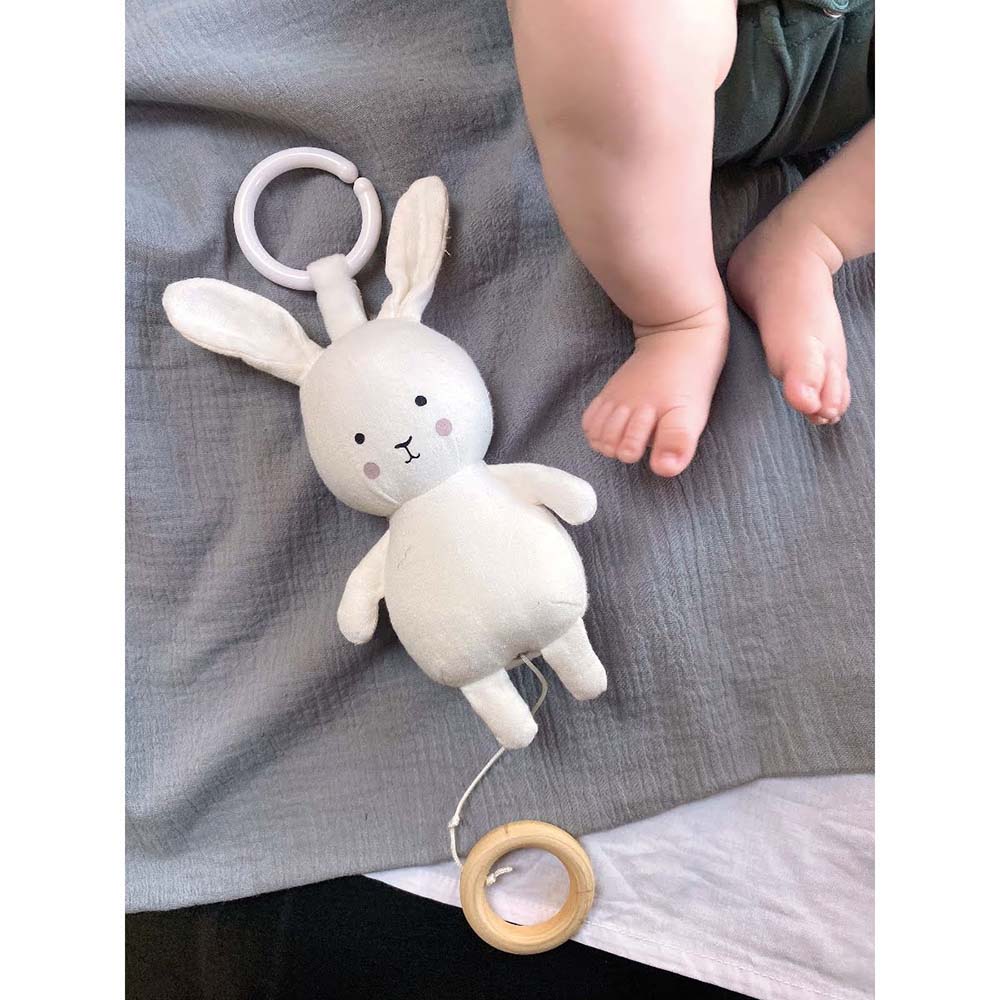 Musical Bunny Pull Down Pram Toy