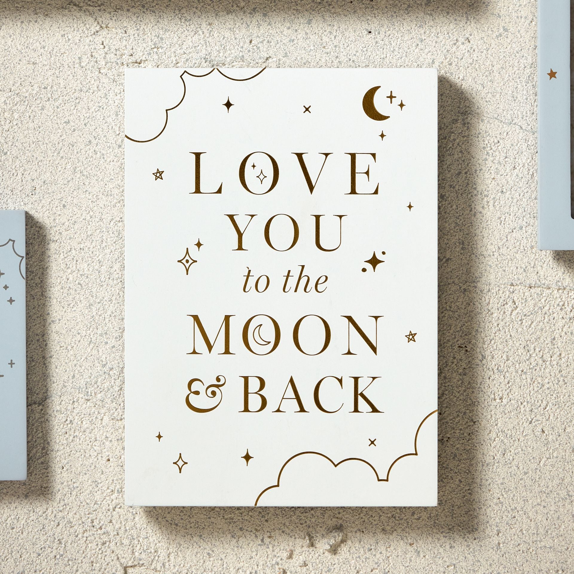 Standing Plaque 'Love You To The Moon And Back'