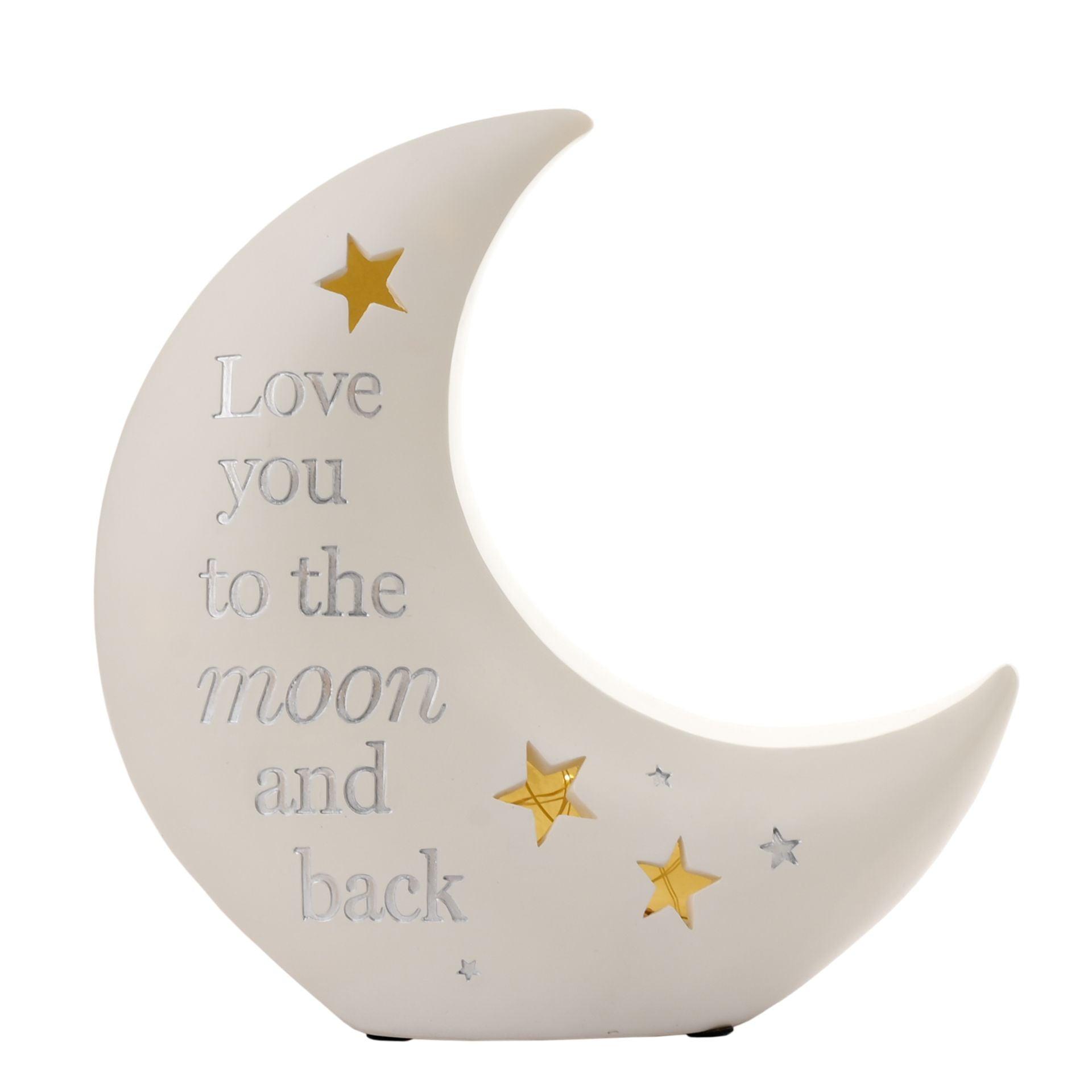 Bambino Moon Shaped Resin Night Light 