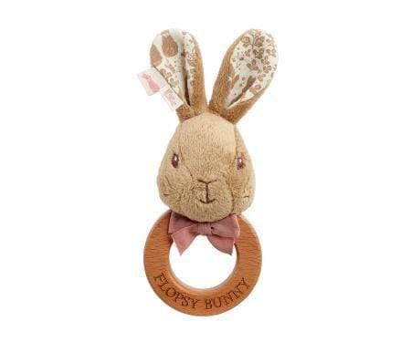 Beatrix Potter Flopsy Wooden Ring Rattle