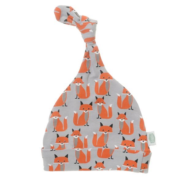 Baby Knot Hat 'Foxes'