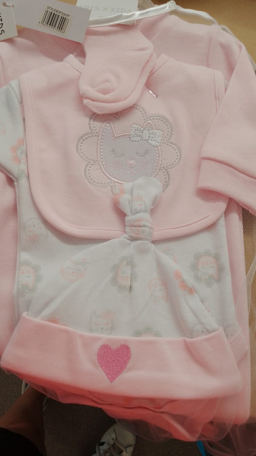 Soft Pink Kitten Layette Gift Set