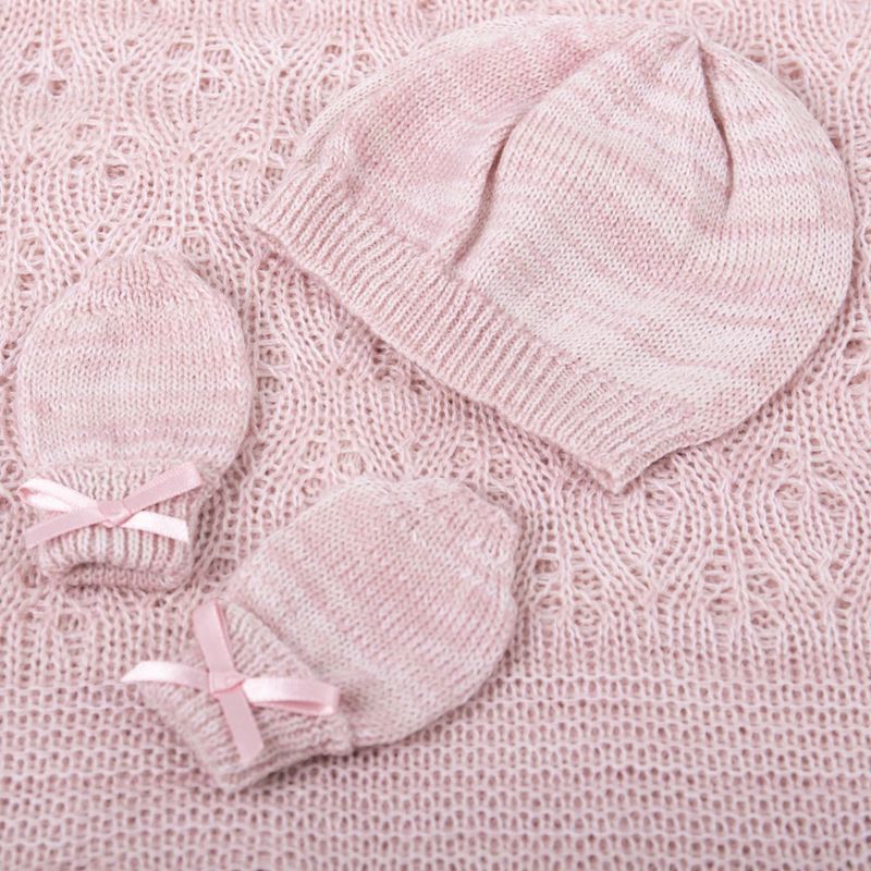 Gift Set Knitted Paw Wool 'Soft Pink'