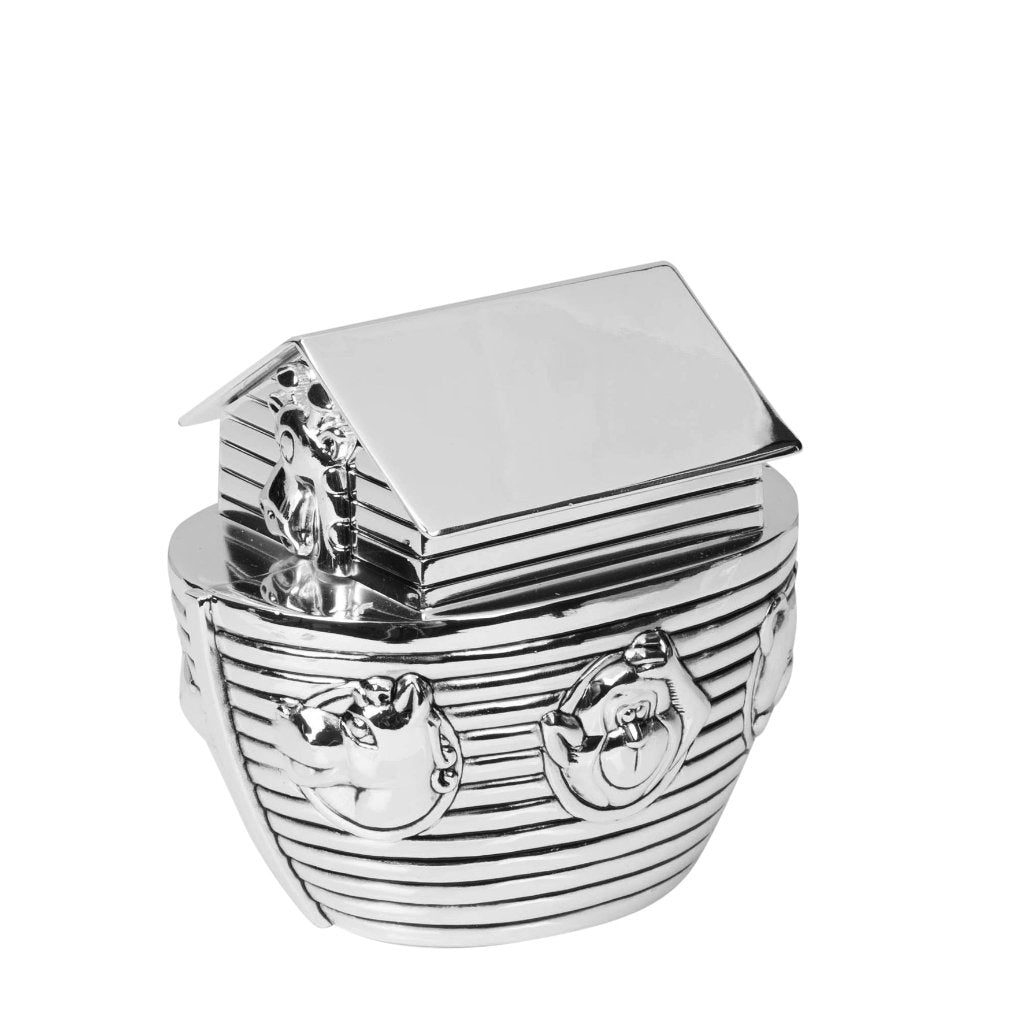 Bambino Silver Plated Noah's Ark Money Box