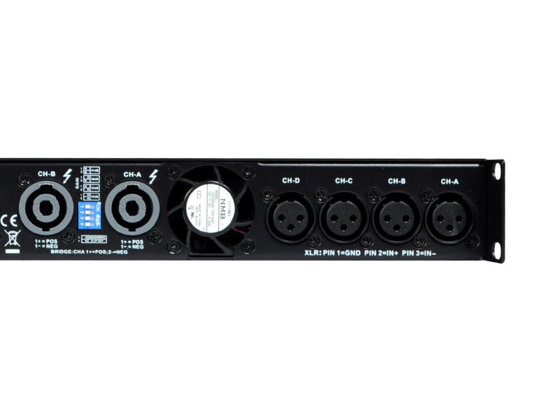 TKSound 4 Channels Class D Power Amplifier Sound Audio 3570W x 4 TAD-1500.4