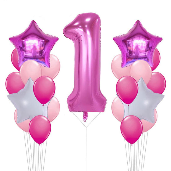 number 1 birthday balloons