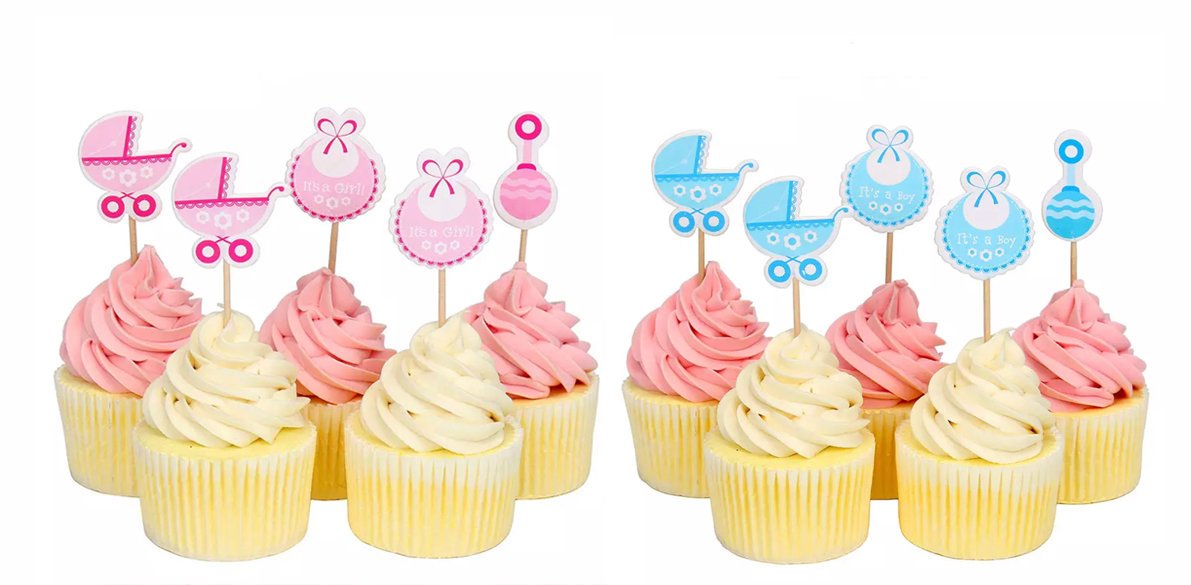 Uitgelezene PINK BABY SHOWER Cupcake Topper, Baby Shower Picks, It's A Girl EZ-58