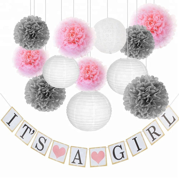 IT'S A Girl -Baby Shower Decorations for Girl - Its A Banner, BAB – Happy Supply