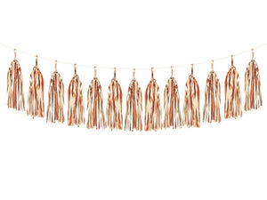 copper tassel garland