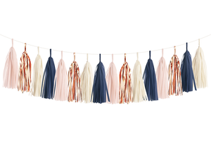 pink tassel garland