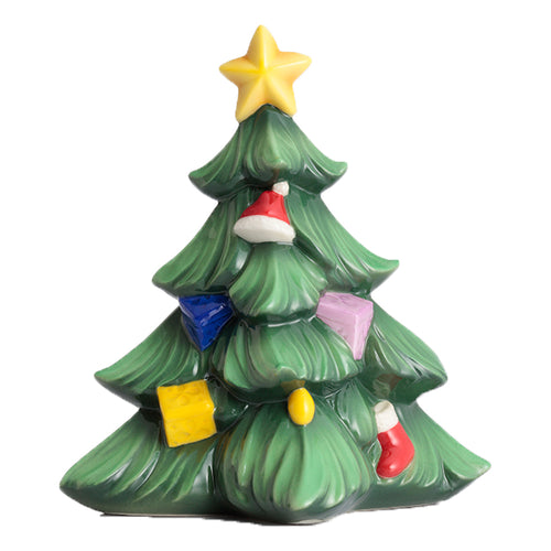 Franz Porcelain Christmas Tree Sculptured Porcelain Tree With Gifts Figurine