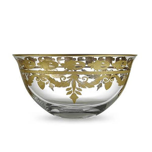Arte Italica Vetro Gold Serving Bowl
