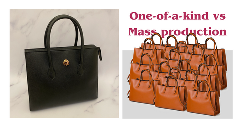 One of a kind April in Paris bag vs identical mass produced bags