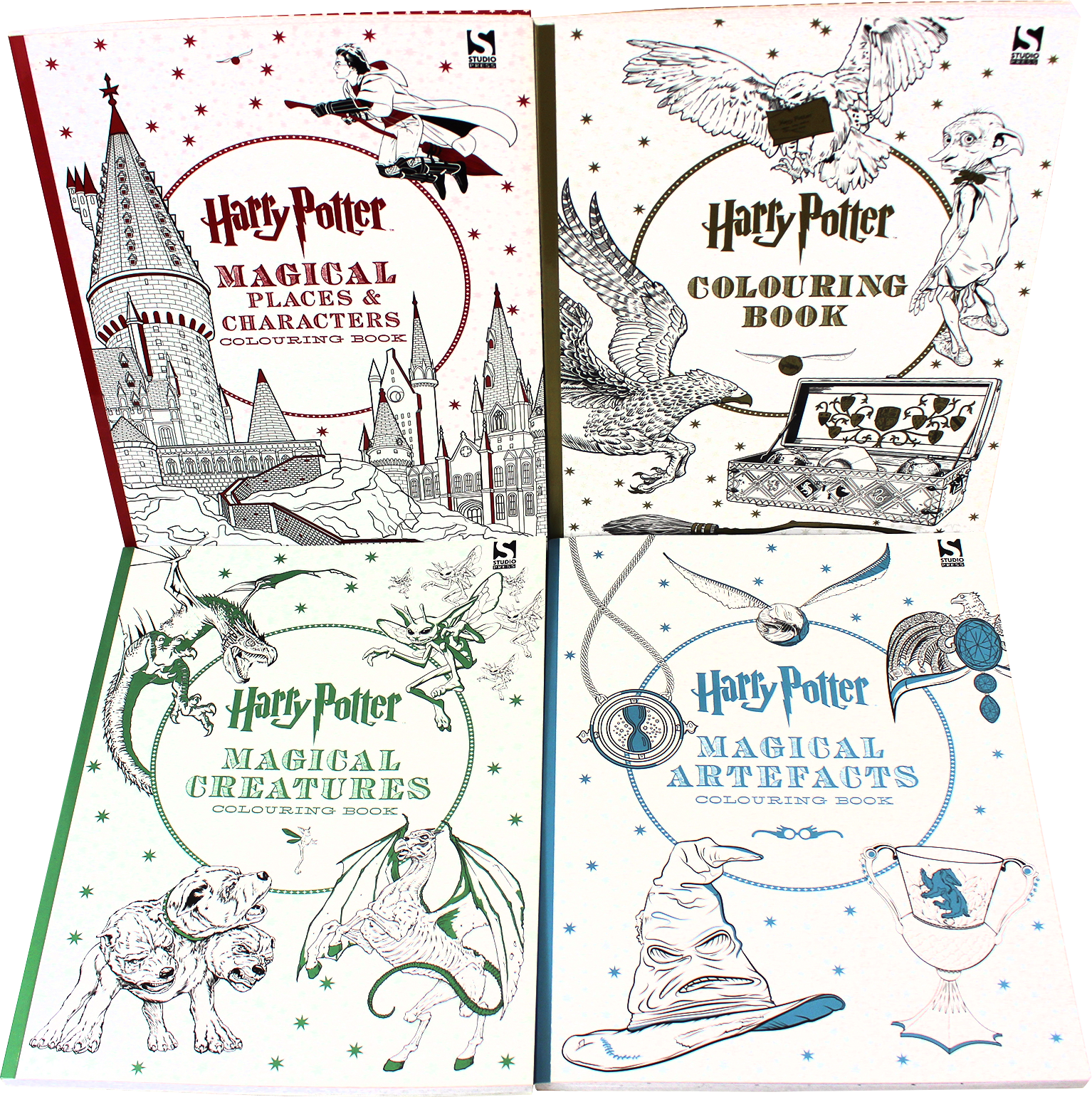 Download Harry Potter 4 Colouring Books Collection Set Bangzo Books Wholesale