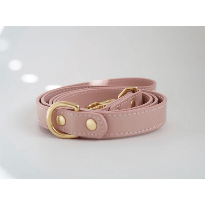 Leather Leash - Blush Pink