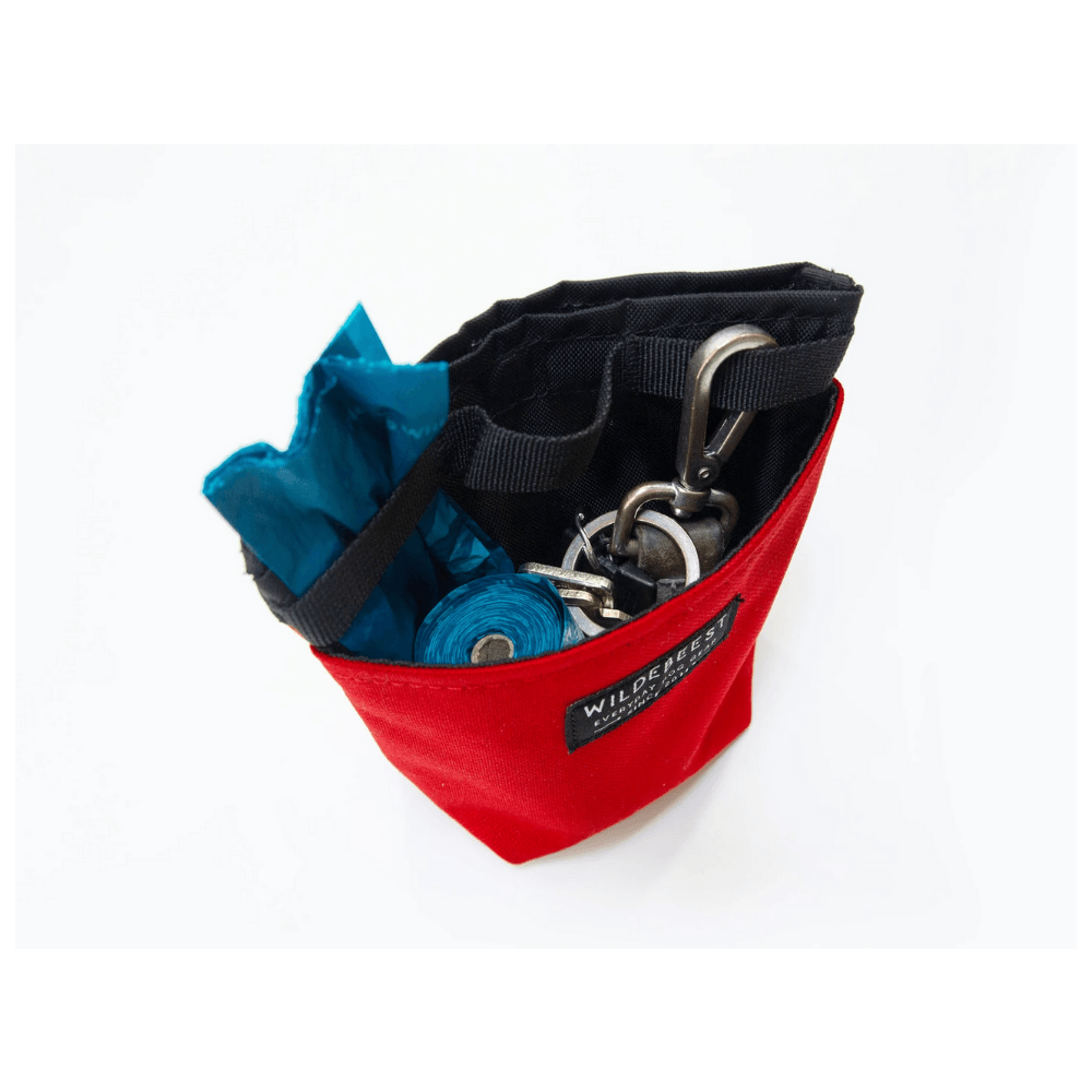 Alamo Dog Treat Pouch - Red