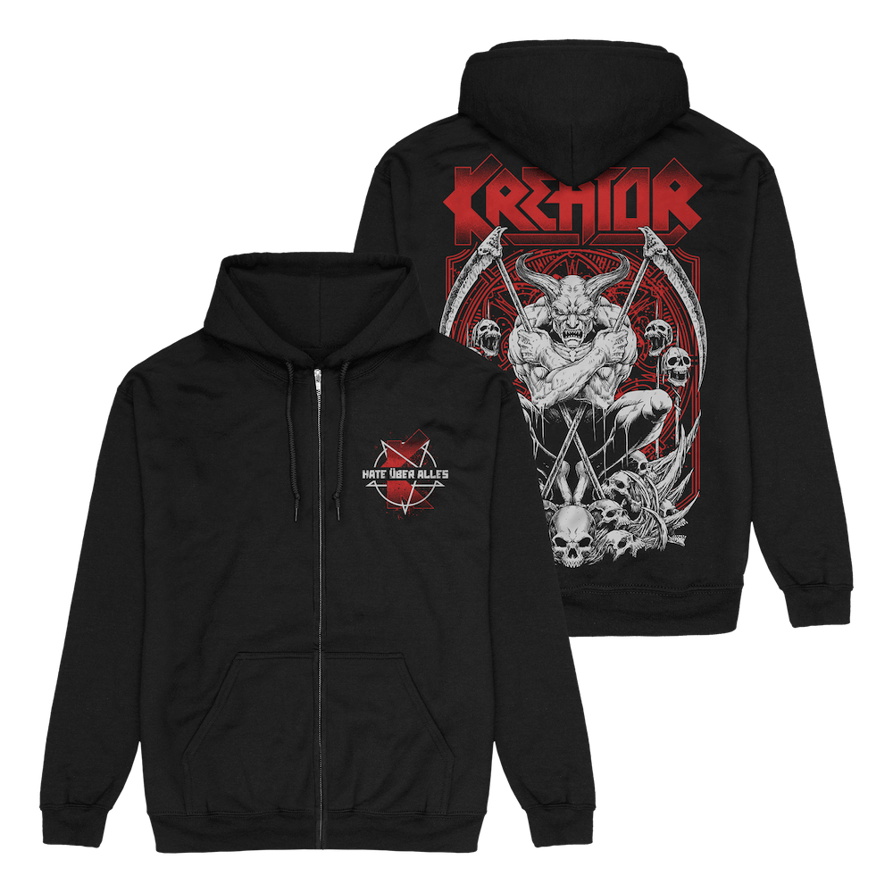 Demonic Future Zip-Up Hoodie – Kreator | Official Shop