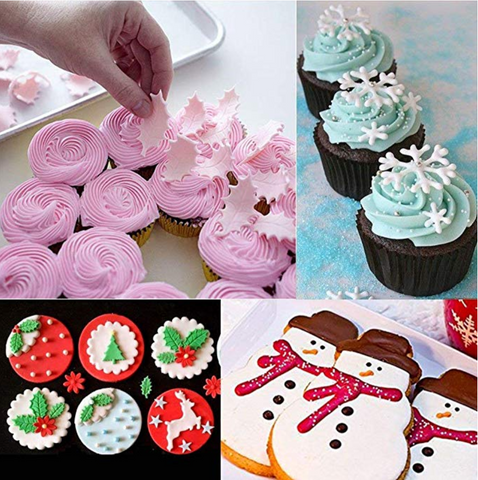 Christmas fondant cutters