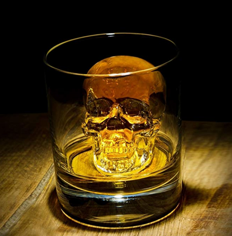 skull ice cube