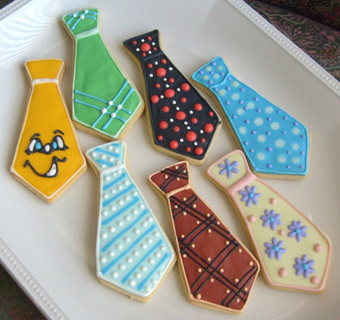 tie cookies