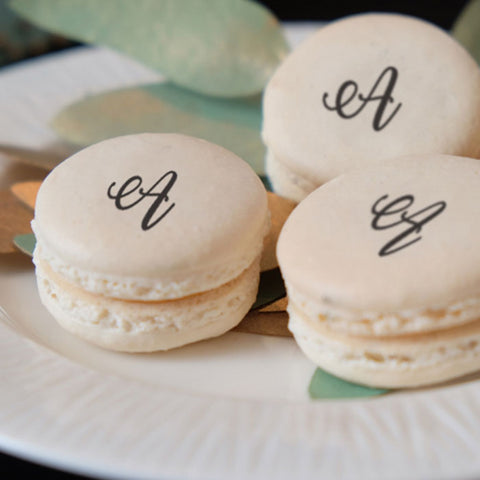 Painted macarons