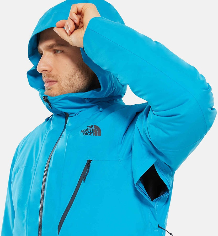 north face blue ski jacket