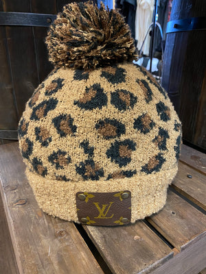 Leopard Beanie Pom Pom Beanie Cheetah Beanies Monogram 