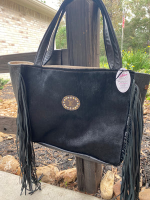 The Malibu LIMITED EDITION Pink Cowhide Fringe Purse – Countryside Co.