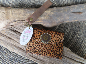 Revamped Large Wallet Wristlet & Phone Holder- Brown & White Cowhide – The  Silver Strawberry