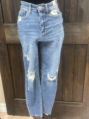 Judy Blue Boot Cut Jeans- High Waist; Contrast Wash (47R) – The