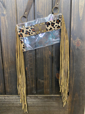 The Malibu LIMITED EDITION Pink Cowhide Fringe Purse