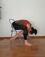 Turtle Pose on chair