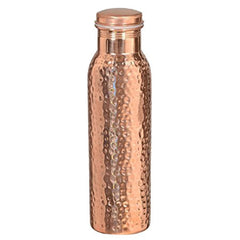 hammered copper water bottle