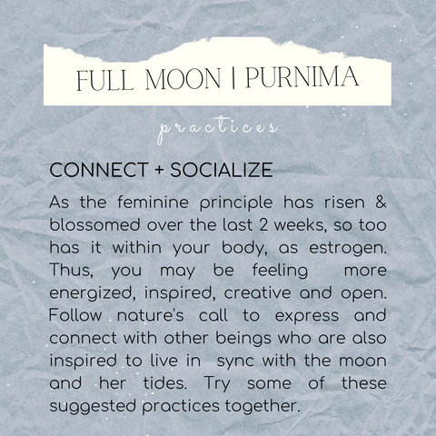 Connect & Socialize on the Full Moon