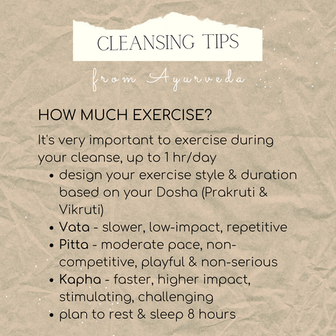 how to exercise during a cleanse