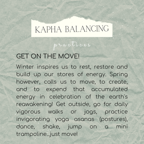 Movement for Kapha Season