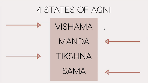 4 Types of agni