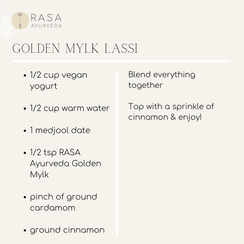 Vegan Ayurvedic Golden Milk Lassi Recipe