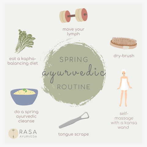 Kapha Season (spring) Ayurvedic Routine