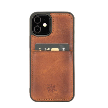 Venito Capri Leather Wallet Case Compatible with iPhone 14 Pro Max Case with Card Holder – Extra Secure with RFID Blocking (Antique Brown)