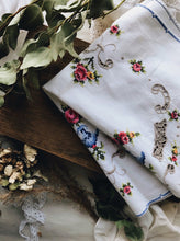 Load image into Gallery viewer, Parisian Embroidery and crochet Linen - Stone &amp; Sage 