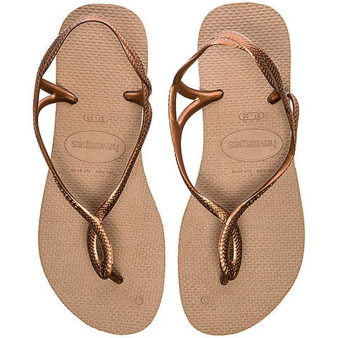 havaianas luna sandals olive rose gold