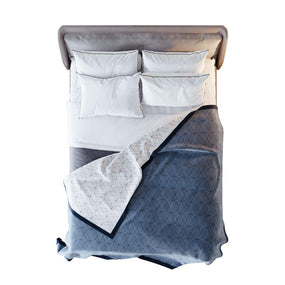 waterproof throw blanket blue