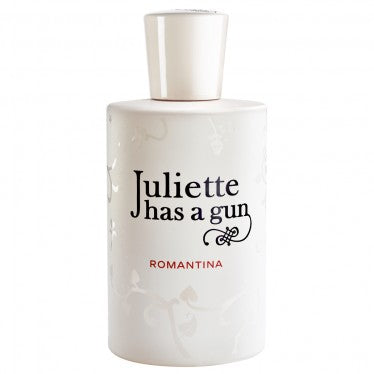 <h1>JULIETTE HAS A GUN<br>
</h1>
<p><em><strong>Eau de Parfum - Vapo Spray</strong></em><br></p>
<h2>ROMANTINA: UN ODE ALL'INSOUCIANCE<br>
</h2>
<p>Una composizione muschiata su cui avremmo delicatamente posato un bouquet di fiori bianchi. Romantina è un'ode alla spensieratezza. Ma quando improvvisamente rivela la sua vera personalità, flirta con il patchouli, dandogli quasi un accenno di timo. . . <br></p>
<h3>
<strong>FAMIGLIA OLFATTIVA </strong><br>
</h3>
<p>Muschiato - Floreale<br></p>
<h3>
<strong>PIRAMIDE OLFATTIVA</strong><br>
</h3>
<p>Note di testa: Bergamotto <br></p>
<p>Note di cuore: Fiori d'arancio, Patchouli <br></p>
<p>Note di fondo: Fava Tonka, Vaniglia</p>